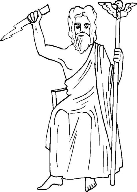 Desenhos De Zeus Para Colorir E Imprimir Colorironline