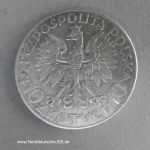 Polen 10 Zloty Silber 1933 Romuald Traugutt NES Edelmetallshop