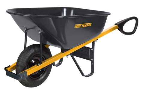 True Temper R6tc14 6 Cubic Foot Total Control Steel Wheelbarrow