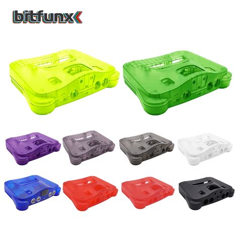 Bitfunx Replacement Plastic Shell Translucent Case For N64 Nintendo 64