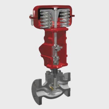 Pneumatic Control Valves Masoneilan 21000 Series Heavy Top Guided Control Valves with Valves ...