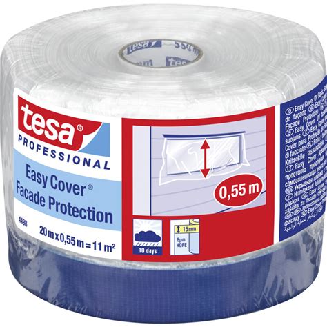 Tesa 04498 00000 00 Abdeckfolie Tesa Easy Cover Transparent L X B 20