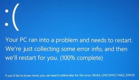 How To Fix The Whea Uncorrectable Error