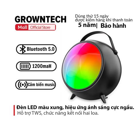 Loa Nghe Nh C Bluetooth Kh Ng D Y Growntech Zqs Zqs N Led