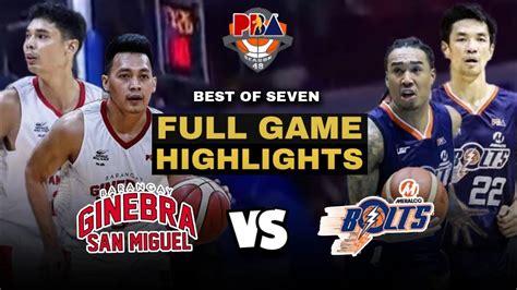 Tapus Na Game 6 L Brgy Ginebra Vs Meralco Bolts Full Highlights L