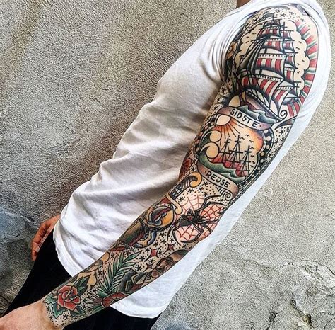 Image Result For Tattoo Shoulder Sleeve Tattoo Sleeve Men Tattoos Sailor Tattoos