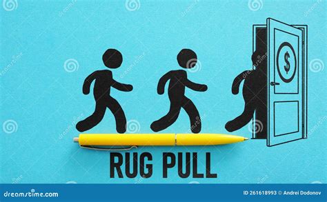 Rug Pull is Shown Using the Text Stock Image - Image of cryptocurrency ...