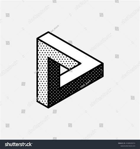 Impossible Triangle Vector Shape Optical Illusion Stock Vector (Royalty Free) 2198529711 ...