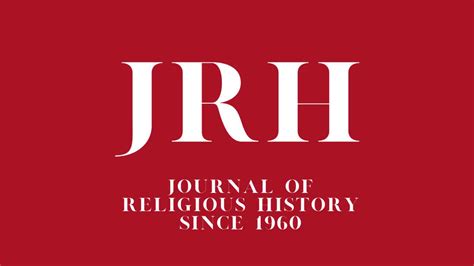 The Journal Of Religious History Journalrh Twitter