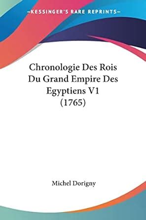 Buy Chronologie Des Rois Du Grand Empire Des Egyptiens Book Online