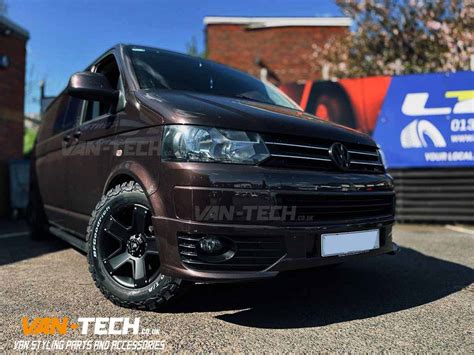 Swamper Vw T5 T5 1 Tomahawk Outlaw X 17″ Alloy Wheels Matte Black W At Tyres 10 Van Tech