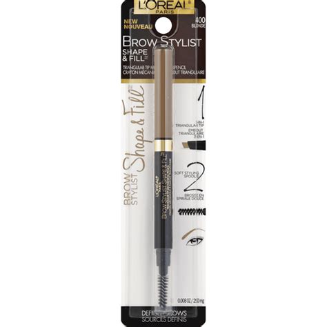 Loreal Brow Stylist Shape Fill Mechanical Pencil Triangular Tip Blonde 400 Shop Freshop