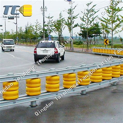 PU Foam EVA Safety High Way Light Reflecting Guardrail Roller Barrier