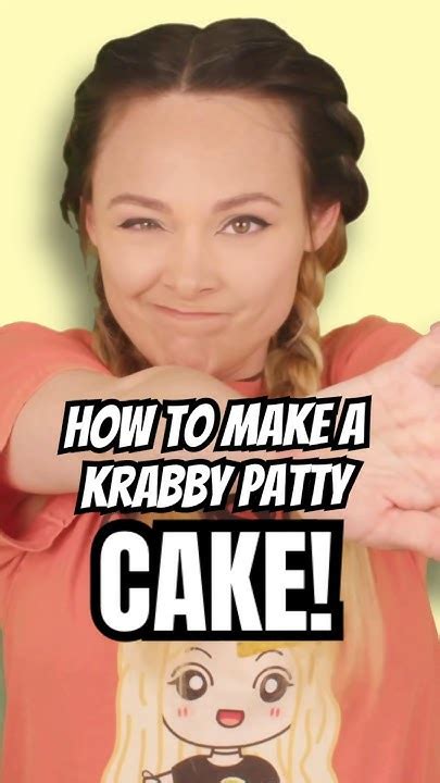 How To Make A Krabby Patty Cake Youtube