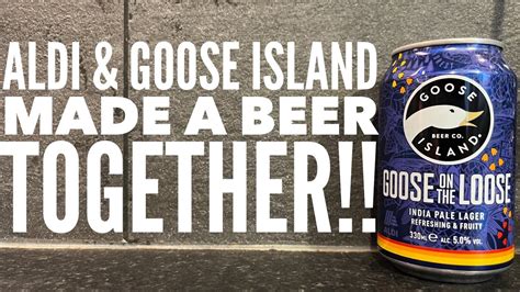 Aldi Goose Island Goose On The Loose India Pale Lager Review YouTube