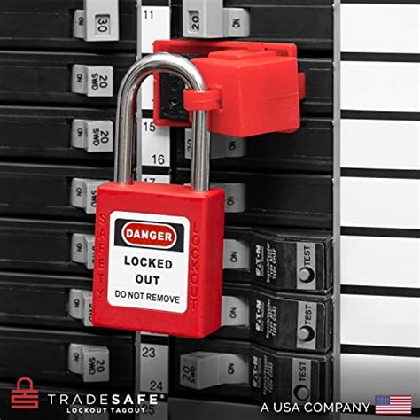 Tradesafe Electrical Lockout Tagout Kit Hasps Clamp On And Universal