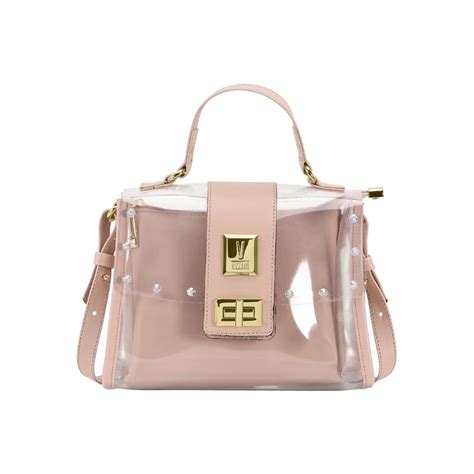 Bolsa Vizzano Vinil Napa Sardenha Fem Transparente Rosa Shopee Brasil