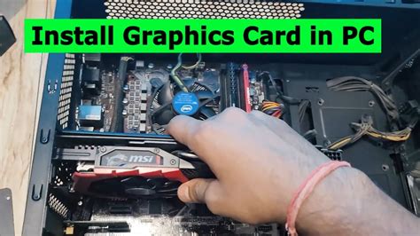 How To Install Graphics Card In Pc Install Gpu In Pc Youtube