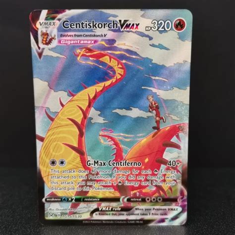 Pokemon TCG Centiskorch VMAX TG15 Ultra Rare Sword Shield Lost