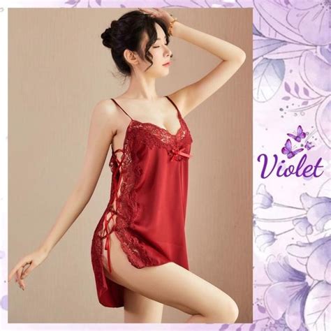 Jual PAKAIAN DALAM VIOLET LINGERIE SET WANITA SEKSI G STRING BAJU