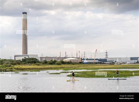 Fawley Power Station Former Industrial Site In Hampshire England