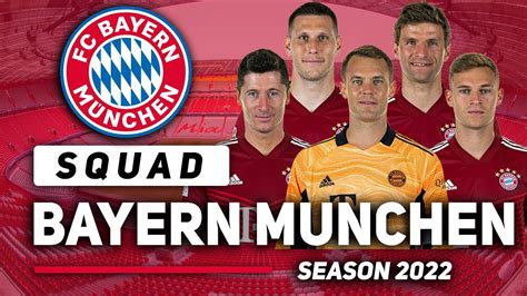 BAYERN MUNCHEN SQUAD 2022 23 FT ROBERT LEWANDOWSKI YouTube