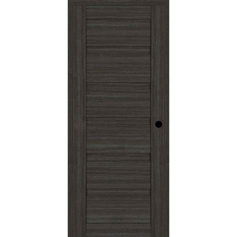 Belldinni Louver Diy Friendly 36 In X 79375 In Left Hand Gray Oak Wood Composite Single Swing