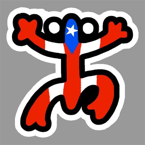 PUERTO RICO FLAG Coqui Taino Sticker Decal Bandera Boricua - Etsy