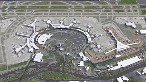 3D model Newark Liberty Airport VR / AR / low-poly | CGTrader