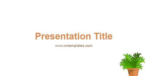 Plant PowerPoint Template - GraphicXtreme