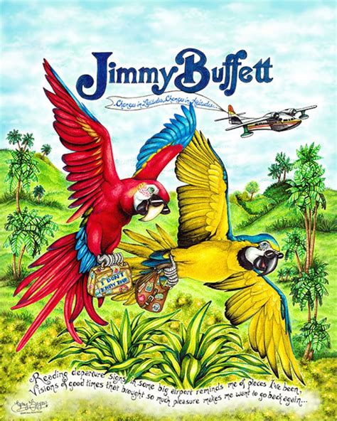 Jimmy Buffett Macaws Flying - Etsy