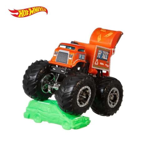 Jual Hot Wheels Monster Trucks 1 64 Will Trash It All Mainan Mobil Di Seller Mattel Official