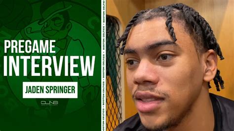 Jaden Springer Previews First Celtics Game Vs Bulls Youtube