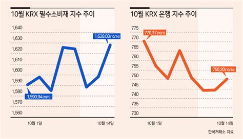 대출 규제에 주춤한 은행株치고나가는 필수소비재株