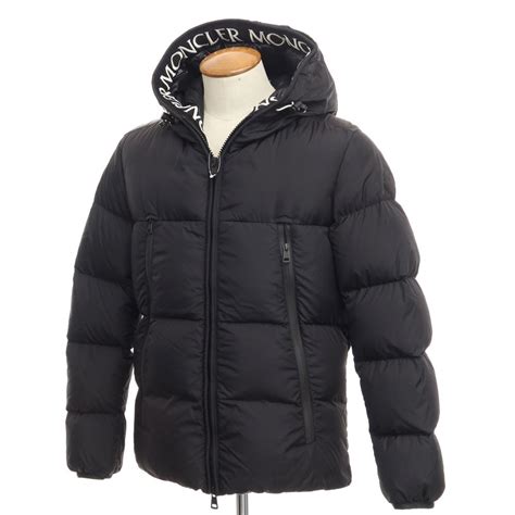 【楽天市場】【中古】モンクレール Moncler 19aw モンクラー Montcla ナイロン ロゴ刺しゅう ダウンジャケット ブラック