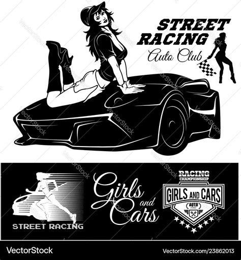 Racing Car Logo Royalty Free Vector Image Vectorstock Hot Sex Picture