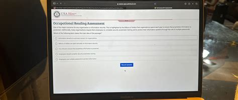 Usa Hire Occupational Reading Assessment Answers