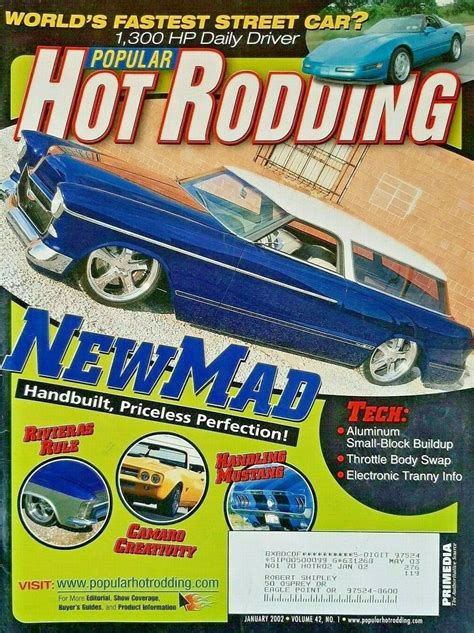 Popular Hot Rodding Magazine Back Issues Year Archive