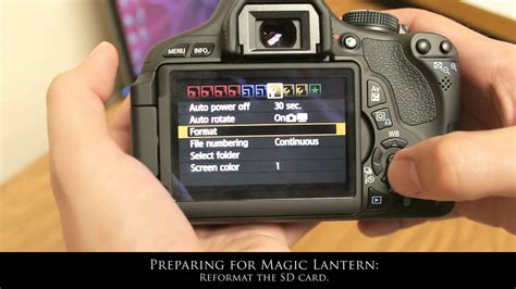 Magic Lantern Install Tutorial For Canon Feat Rebel D T I