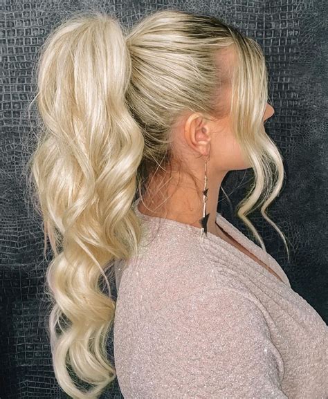 Ponytail Light Blonde Blonde Ponytail Blonde High Clip In