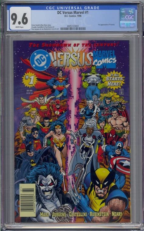 Dc Versus Marvel Cgc Htf Newsstand St Access White Pages