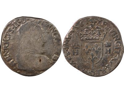 Coin France HENRY II POSTHUMOUS TESTON WITH NAKED HEAD 1st TYPE