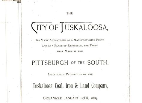 Tuscaloosa (1865-1880) Reconstruction