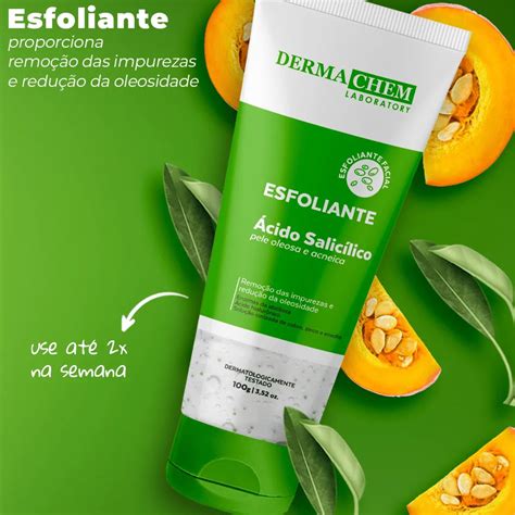 Esfoliante Para Pele Oleosa - Gel esfoliante para pele oleosa ácido salicílico Dermachem - TM Makeup