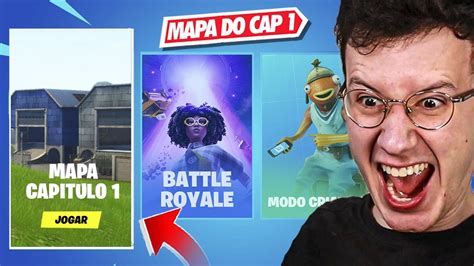 O Mapa Do CapÍtulo 1 Voltou Fortnite Modo Criativo Youtube