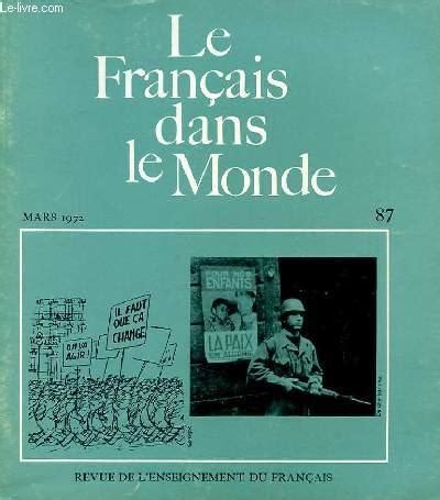 Le Francais Dans Notre Monde N Mars Revue De L Enseignement