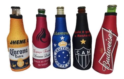 Kit 6 Capas Porta Long Neck Cerveja Neoprene Personalizada