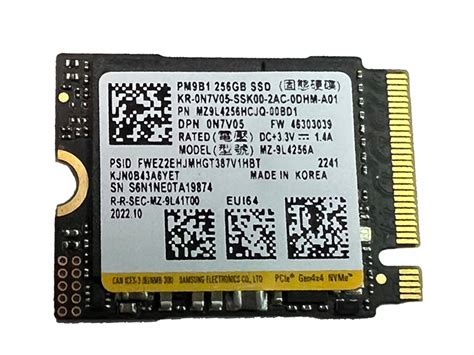 Dysk SSD SAMSUNG MZ 9L4256A MZ9L4256HCJQ 00BD1 2230 PM9B1 X 256GB M 2