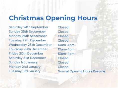 Christmas New Years Opening Hours Clever Closet