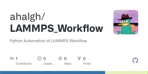 Github Ahalgh Lammps Workflow Python Automation Of Lammps Workflow